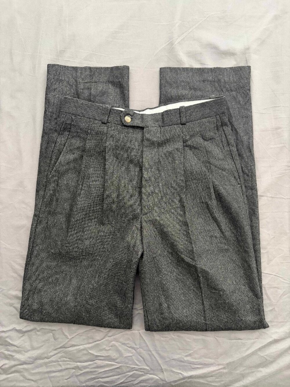 joven by farah pleated polyester and wool trouser - 4 approximate